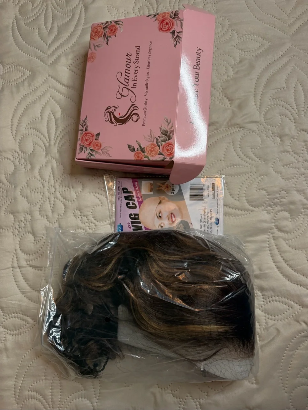 14” Lace Front Wavy Wig – Brown Mix Blonde – Brand New